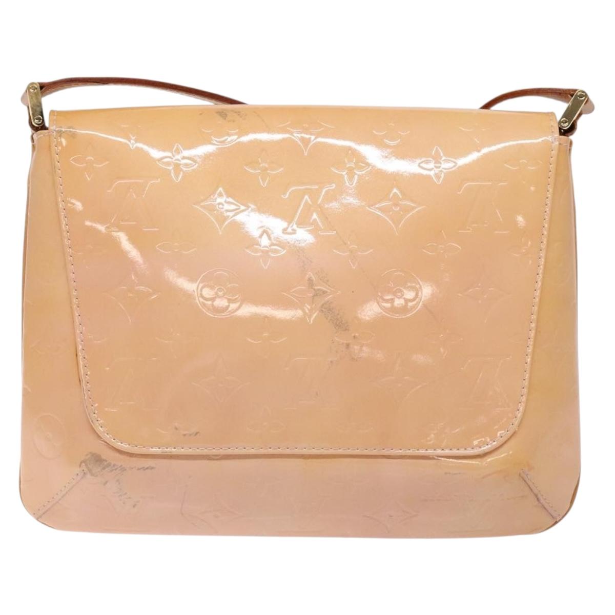 LOUIS VUITTON Vernis Thompson Street Bag Marshmallow Pink M91070 LV Auth 135656