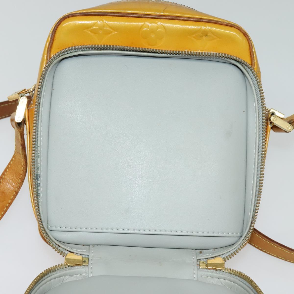 LOUIS VUITTON Monogram Vernis Wooster Shoulder Bag Gris M91036 LV Auth 135657