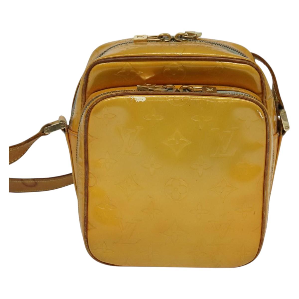 LOUIS VUITTON Monogram Vernis Wooster Shoulder Bag Gris M91036 LV Auth 135657