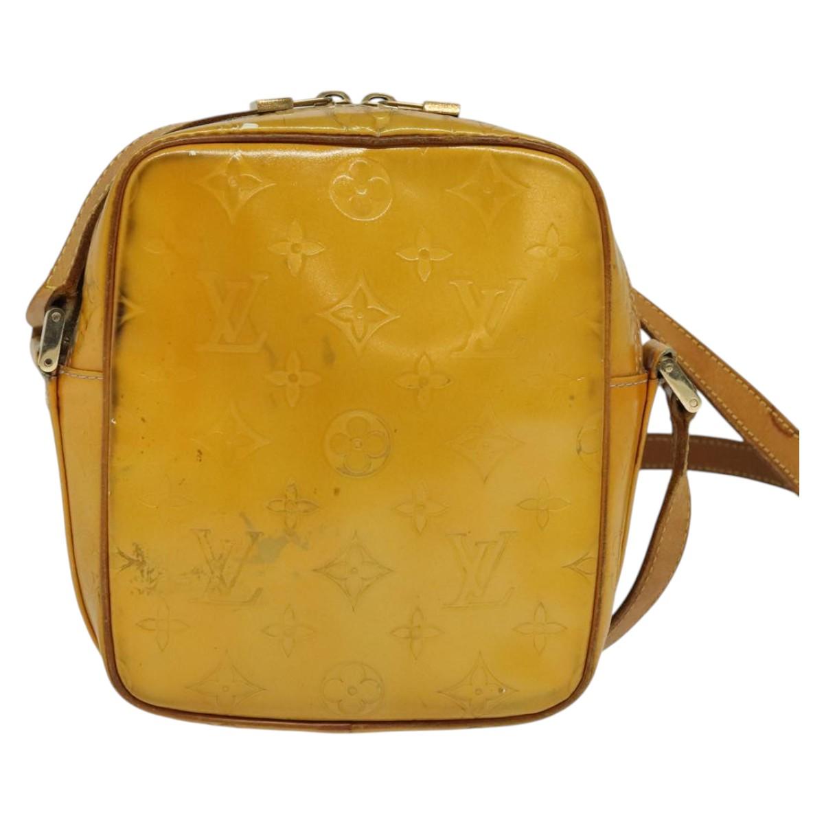 LOUIS VUITTON Monogram Vernis Wooster Shoulder Bag Gris M91036 LV Auth 135657