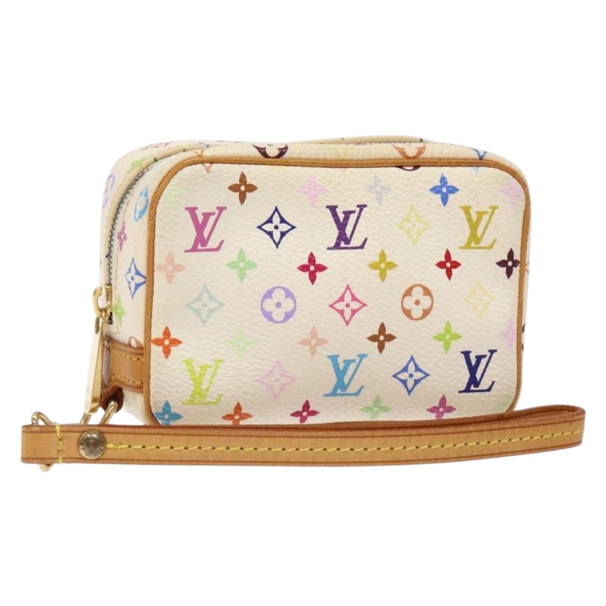 LOUIS VUITTON Monogram Multicolor Trousse Wapity White M58033 LV Auth 135677