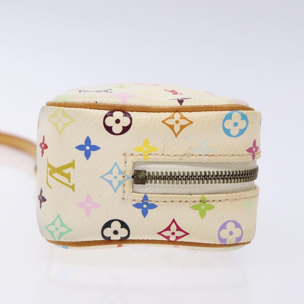 LOUIS VUITTON Monogram Multicolor Trousse Wapity White M58033 LV Auth 135677