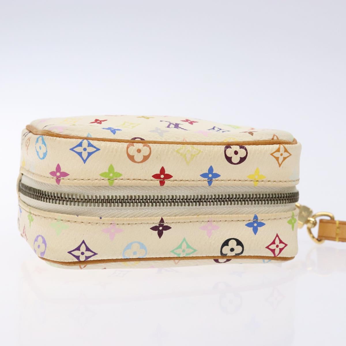 LOUIS VUITTON Monogram Multicolor Trousse Wapity White M58033 LV Auth 135677