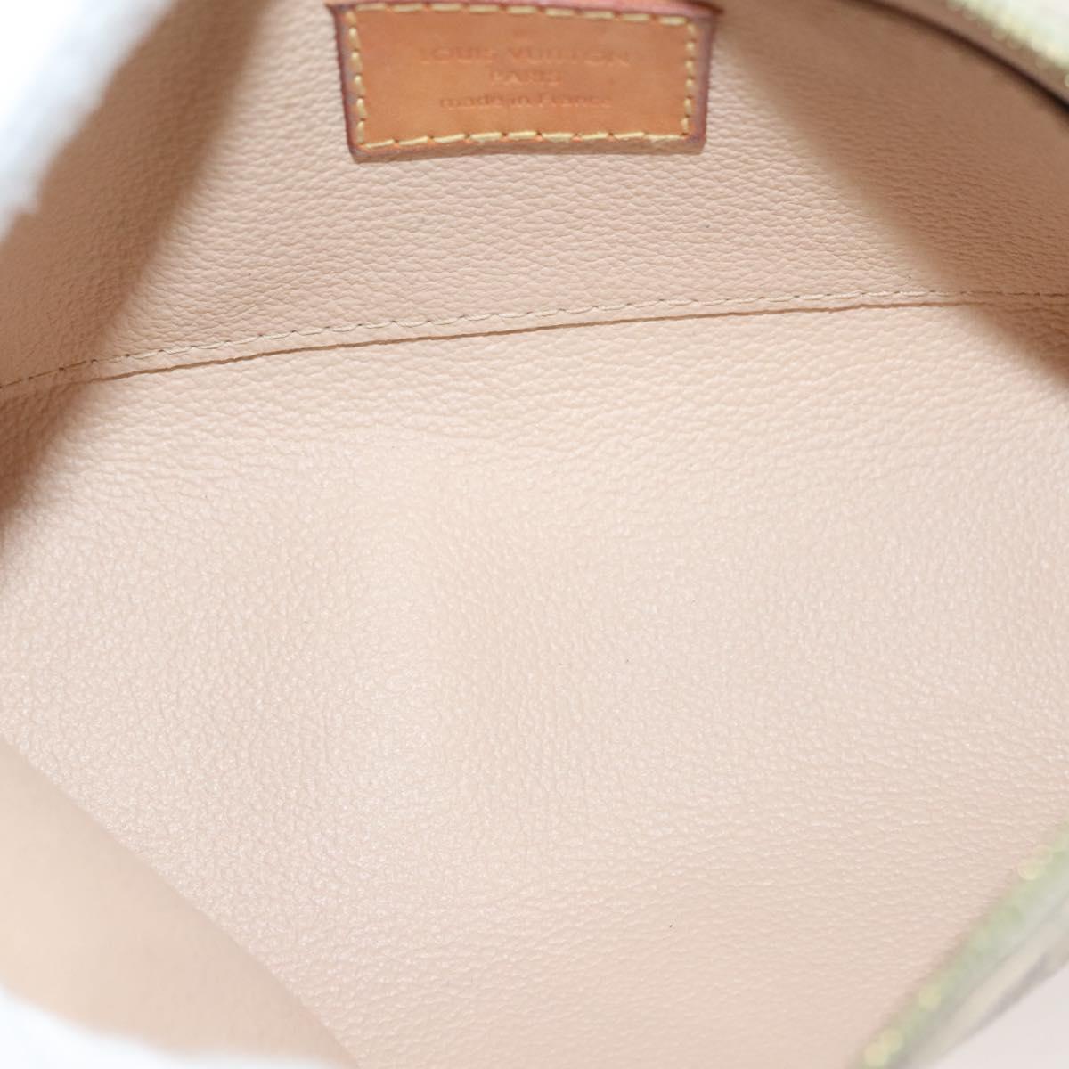 LOUIS VUITTON Damier Azur Pochette Cosmetic PM Pouch N60024 LV Auth 135678
