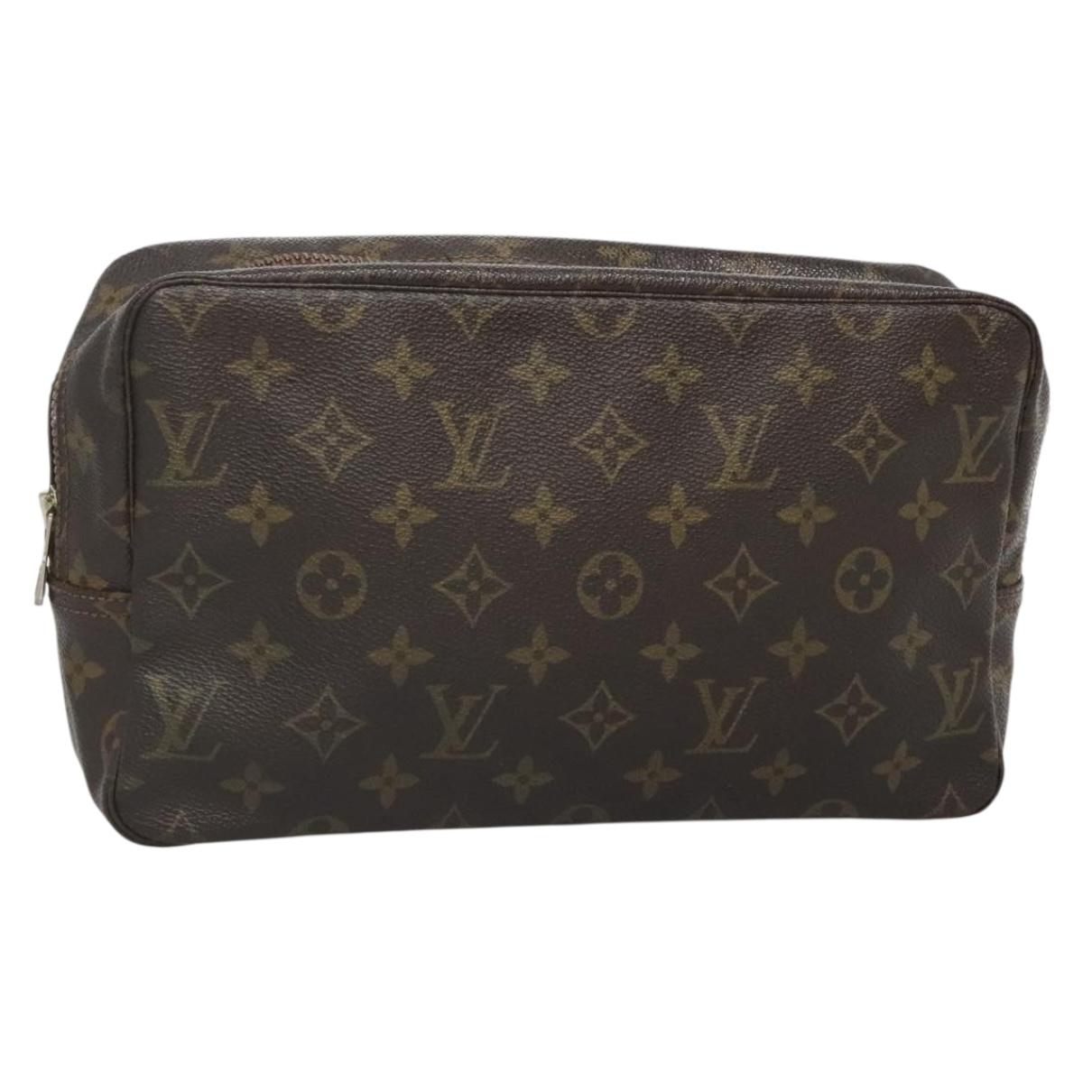 LOUIS VUITTON Monogram Trousse Toilette 28 Clutch Bag M47522 LV Auth 135734