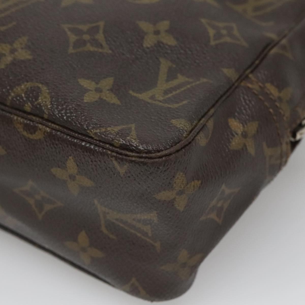 LOUIS VUITTON Monogram Trousse Toilette 28 Clutch Bag M47522 LV Auth 135734