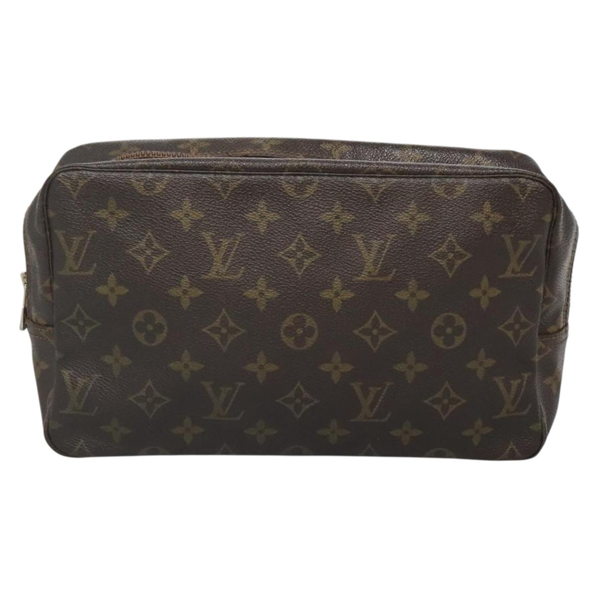 LOUIS VUITTON Monogram Trousse Toilette 28 Clutch Bag M47522 LV Auth 135734