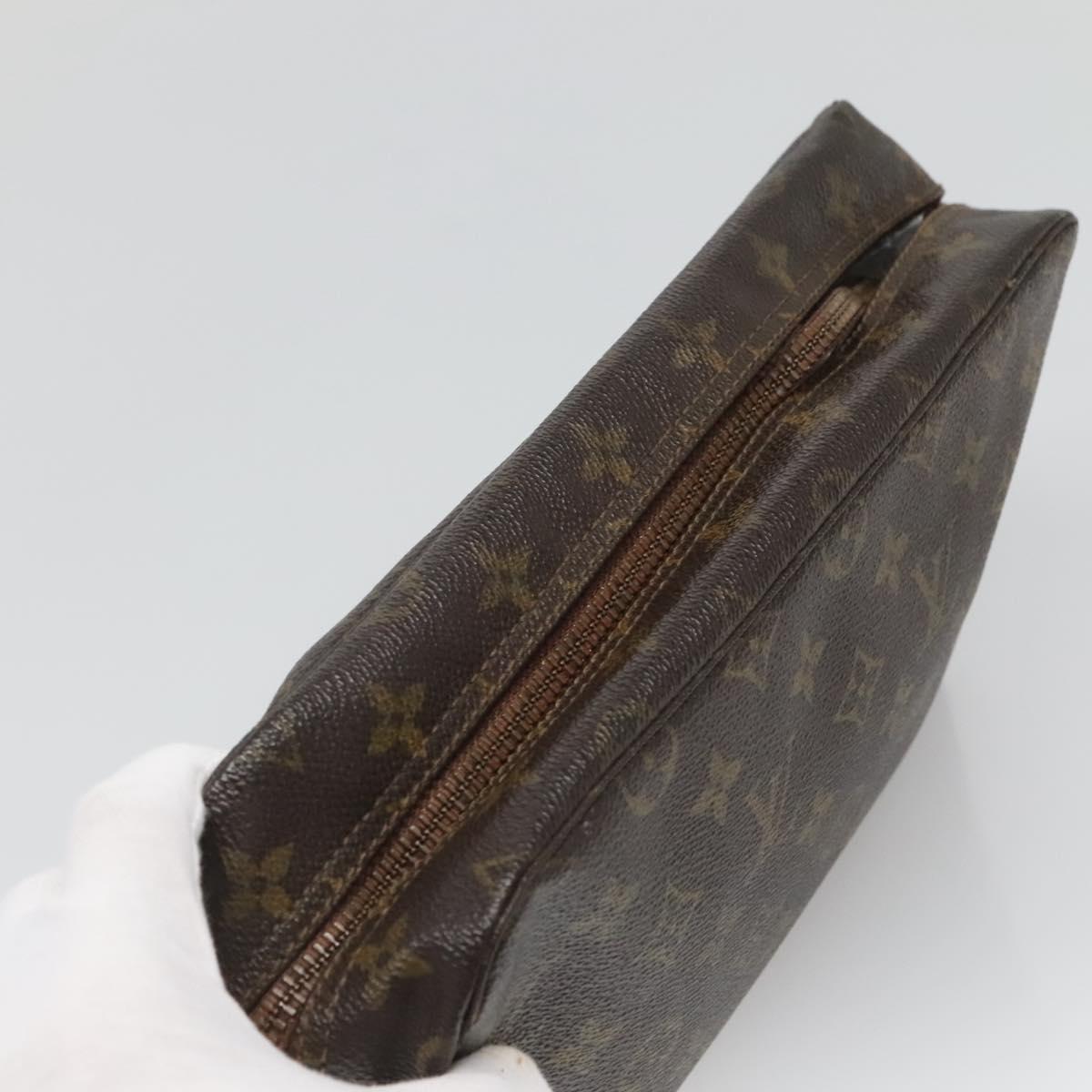 LOUIS VUITTON Monogram Trousse Toilette 28 Clutch Bag M47522 LV Auth 135734