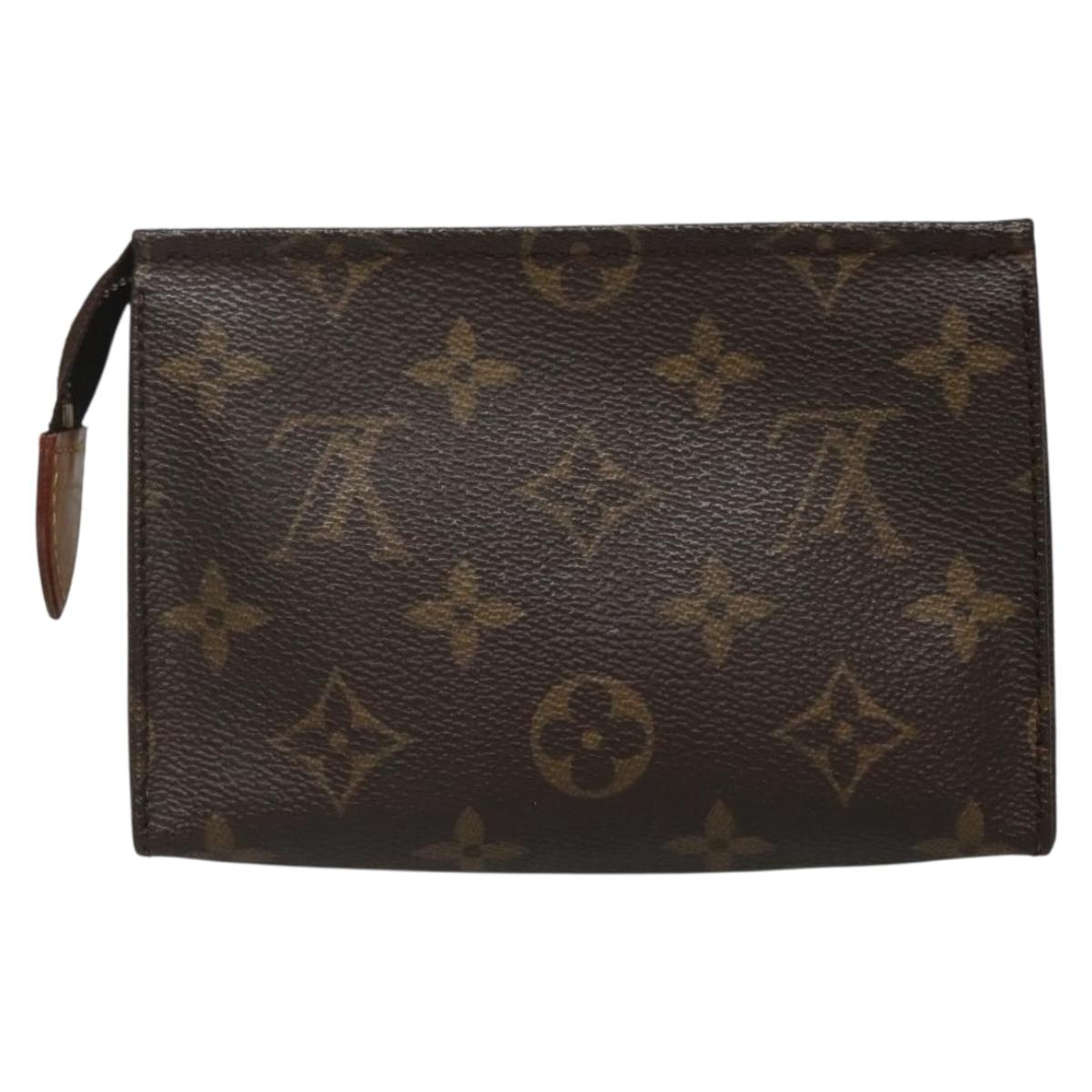LOUIS VUITTON Monogram Poche Toilette 15 Pouch M47546 LV Auth 135744