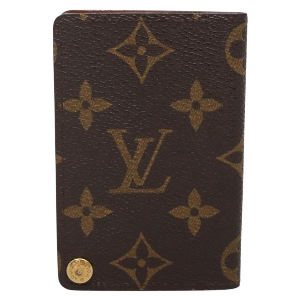 LOUIS VUITTON Monogram Porto Cartes Crdit Pression Card Case M60937 Auth 135749