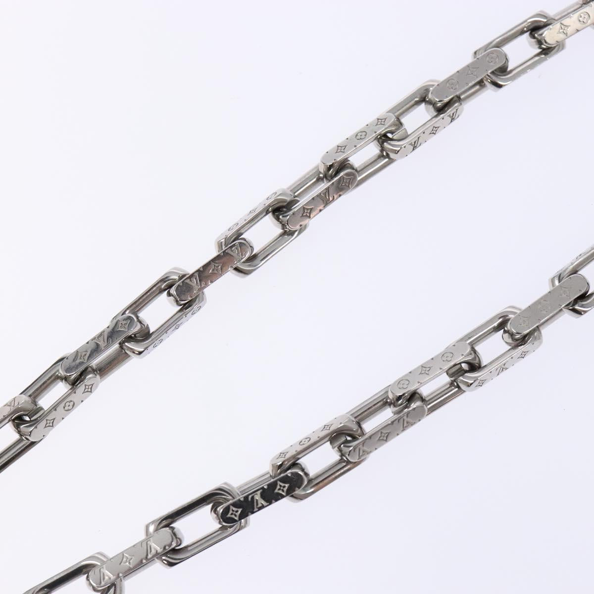 LOUIS VUITTON Chain Necklace metal Silver M00307 LV Auth 135753M