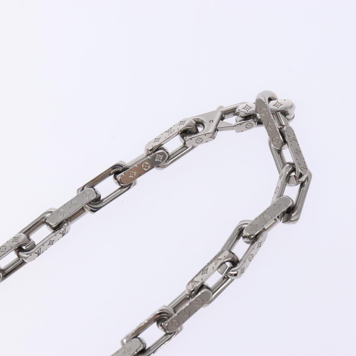 LOUIS VUITTON Chain Necklace metal Silver M00307 LV Auth 135753M