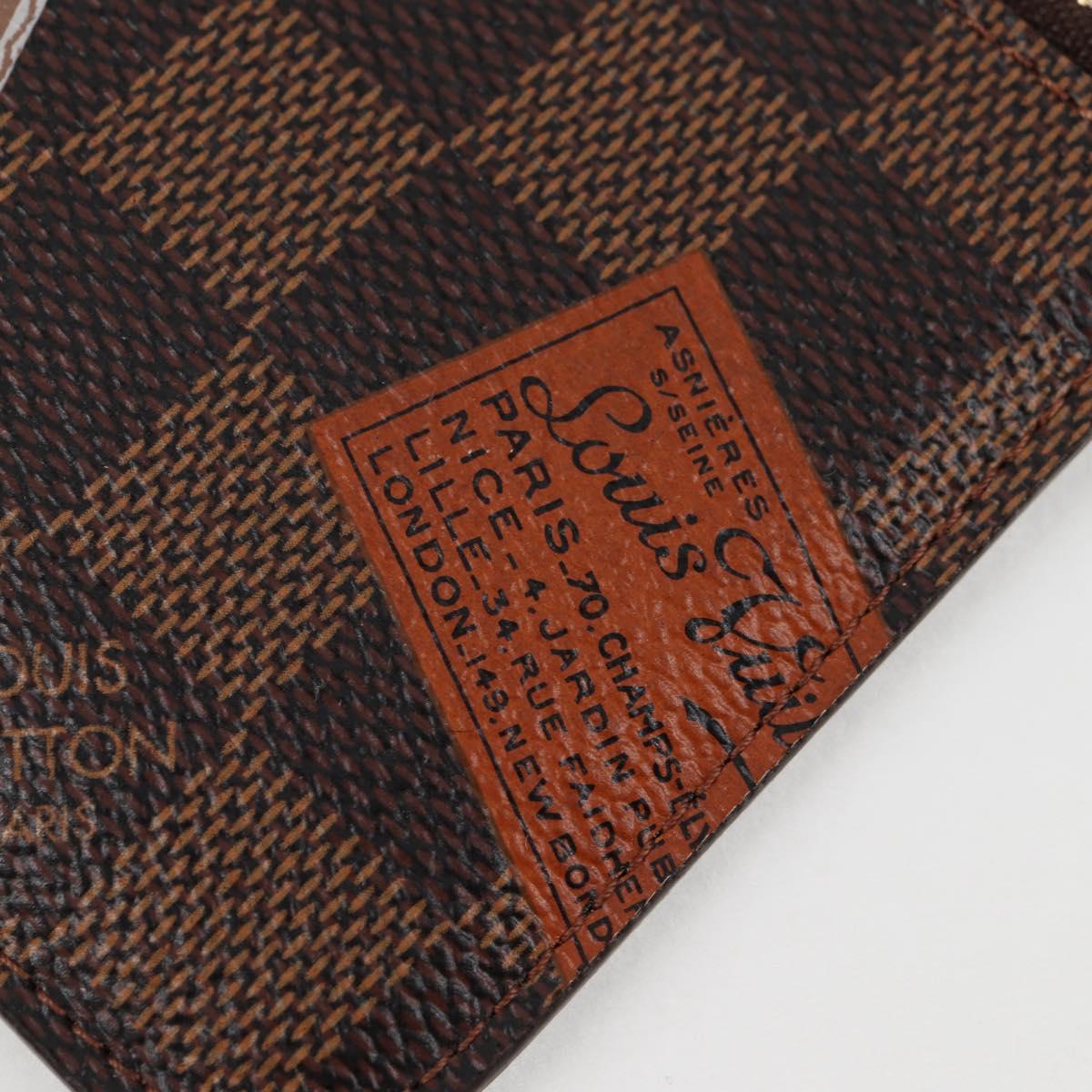 LOUIS VUITTON Damier Ebene Pochette Cree Coin Purse N63086 LV Auth 135756V