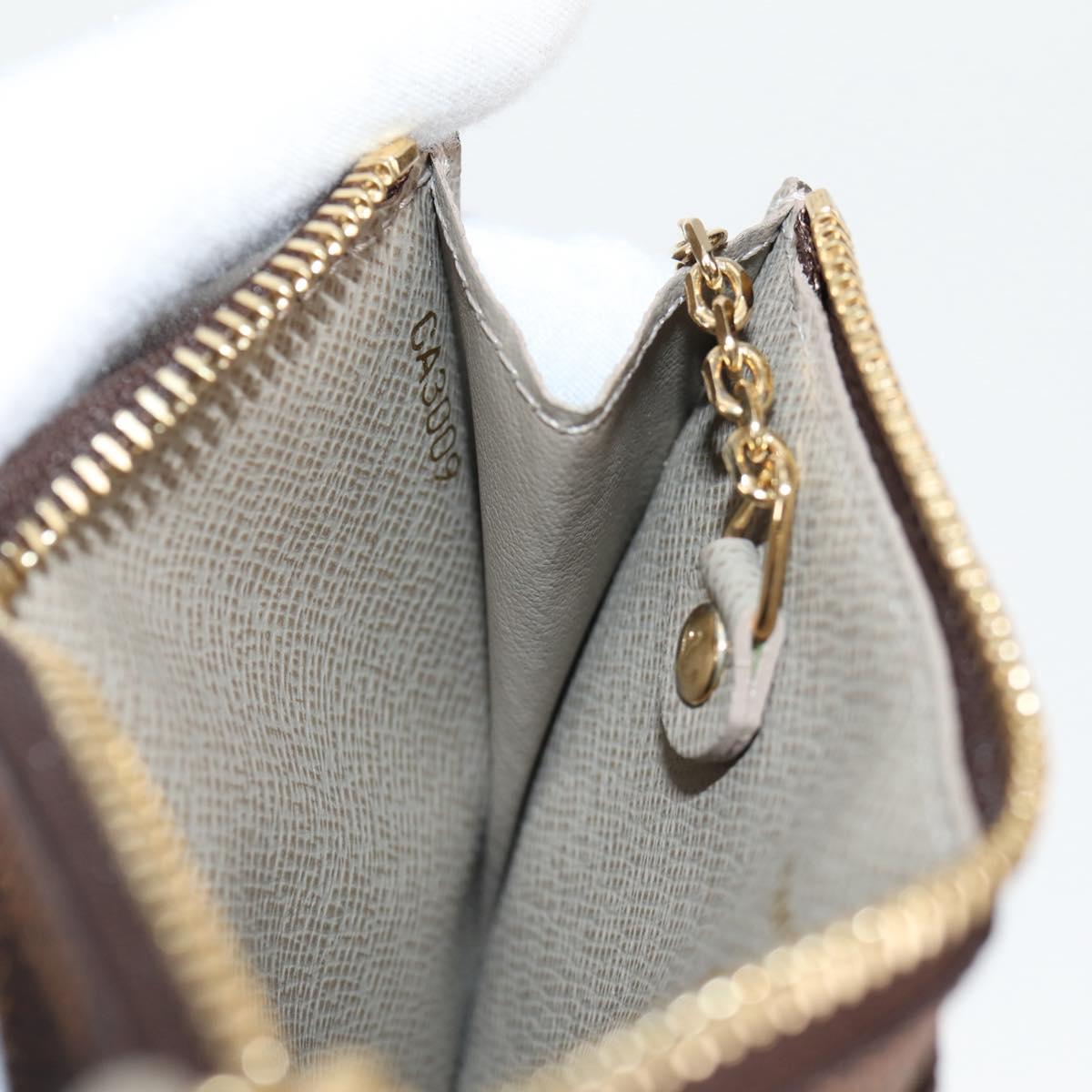 LOUIS VUITTON Damier Ebene Pochette Cree Coin Purse N63086 LV Auth 135756V