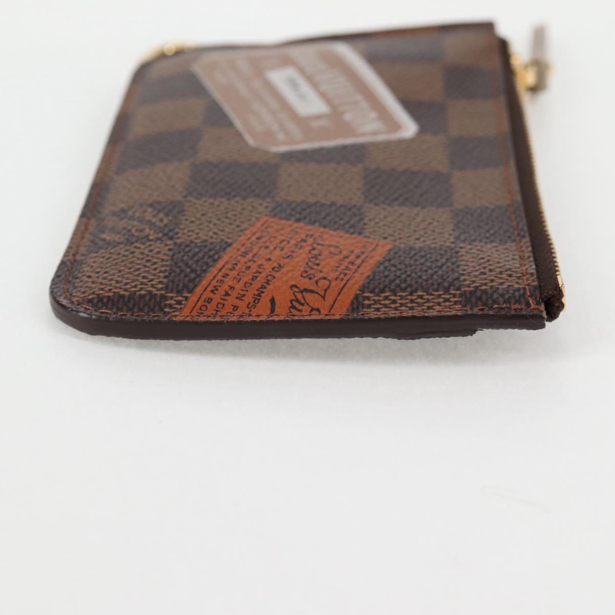LOUIS VUITTON Damier Ebene Pochette Cree Coin Purse N63086 LV Auth 135756V