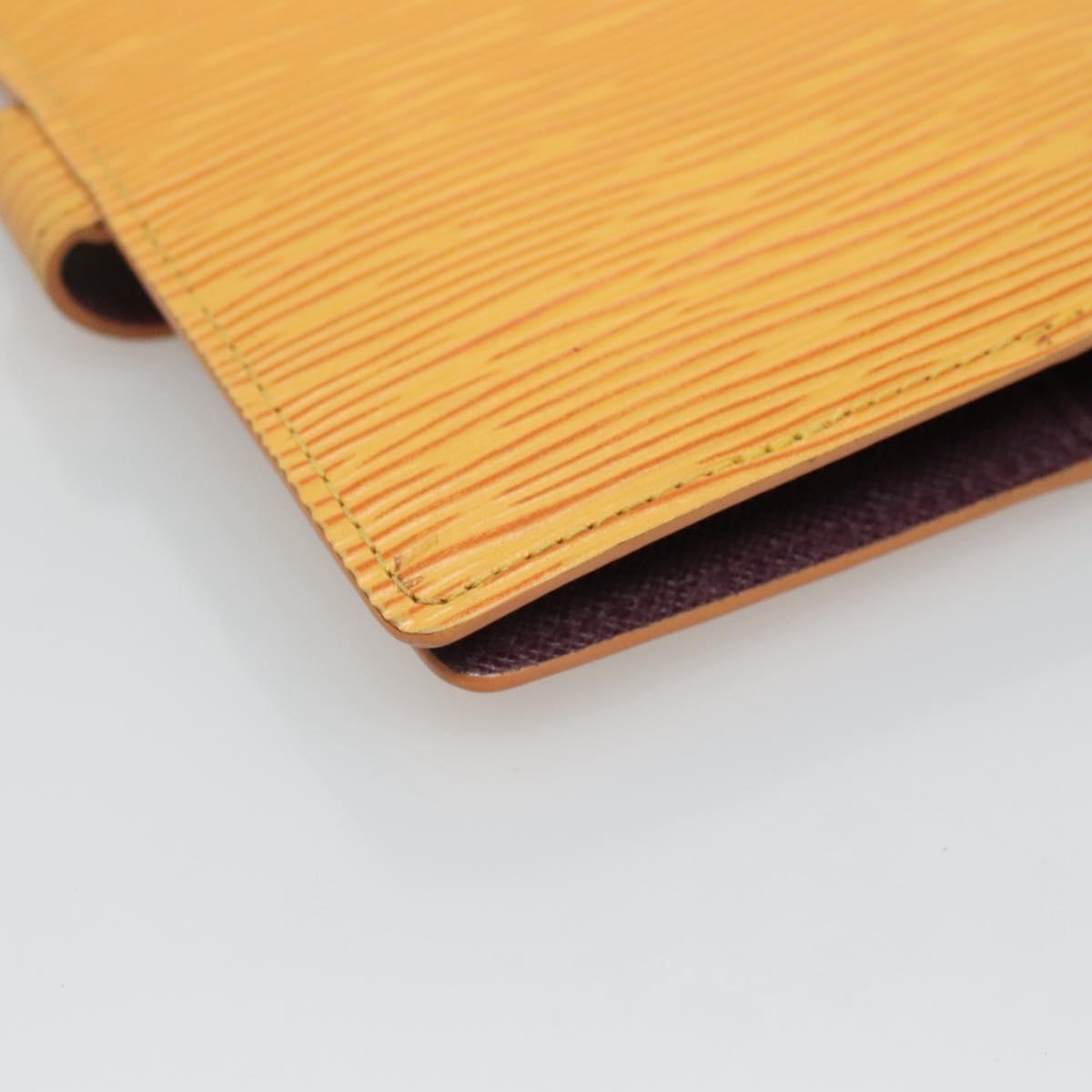 LOUIS VUITTON Epi Agenda PM Day Planner Cover Yellow R20059 LV Auth 135760