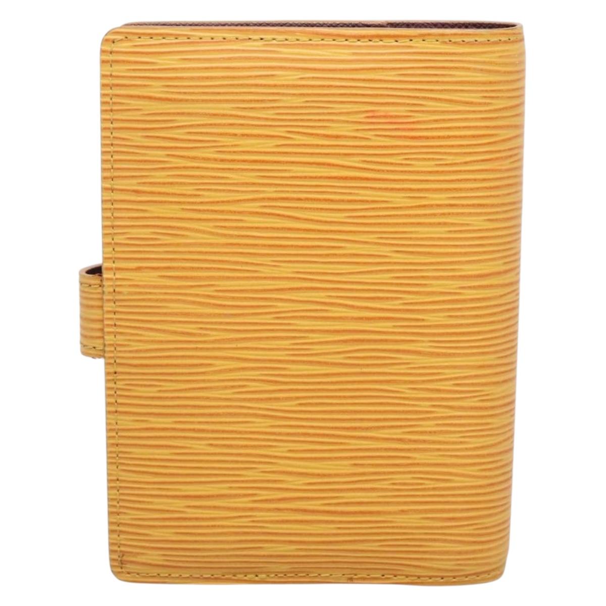 LOUIS VUITTON Epi Agenda PM Day Planner Cover Yellow R20059 LV Auth 135760