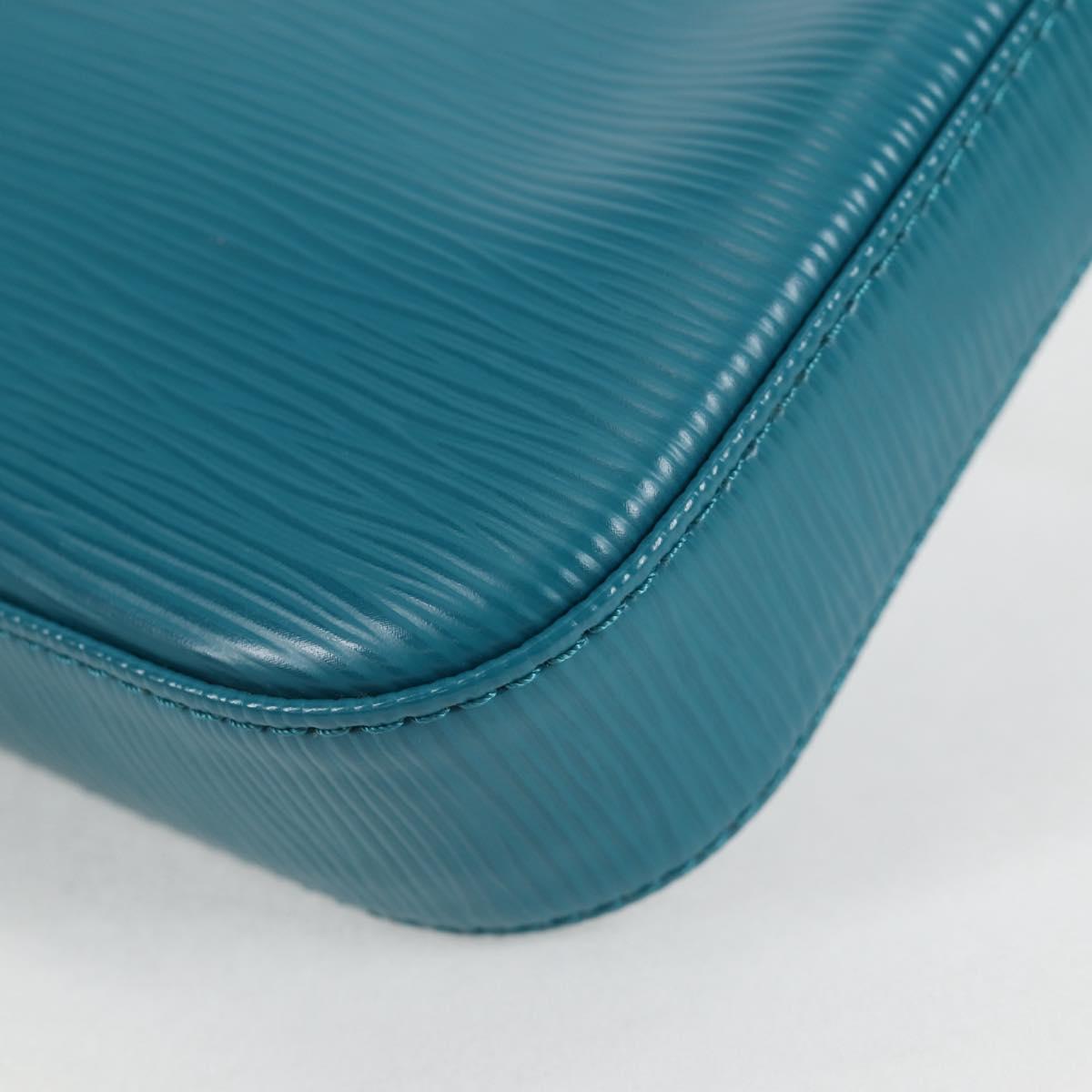 LOUIS VUITTON Epi Pochette Accessoires Pouch Cyan M40823 LV Auth 135779V
