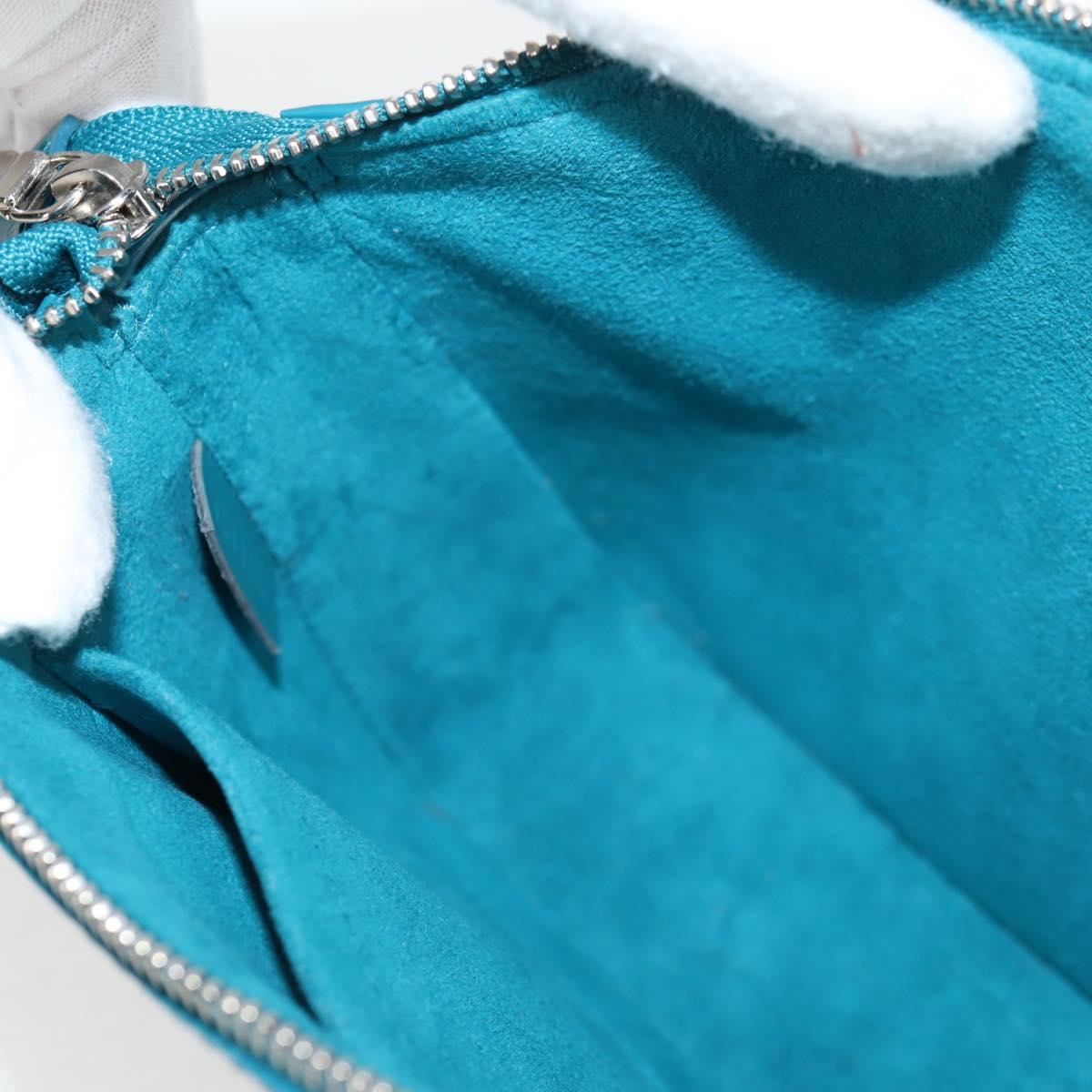 LOUIS VUITTON Epi Pochette Accessoires Pouch Cyan M40823 LV Auth 135779V