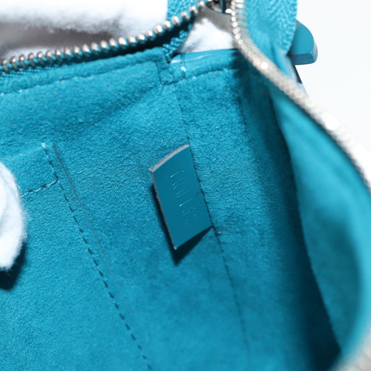 LOUIS VUITTON Epi Pochette Accessoires Pouch Cyan M40823 LV Auth 135779V