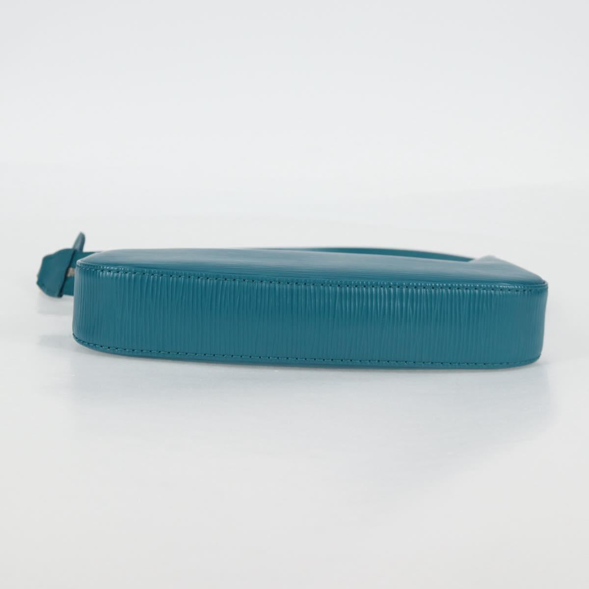 LOUIS VUITTON Epi Pochette Accessoires Pouch Cyan M40823 LV Auth 135779V