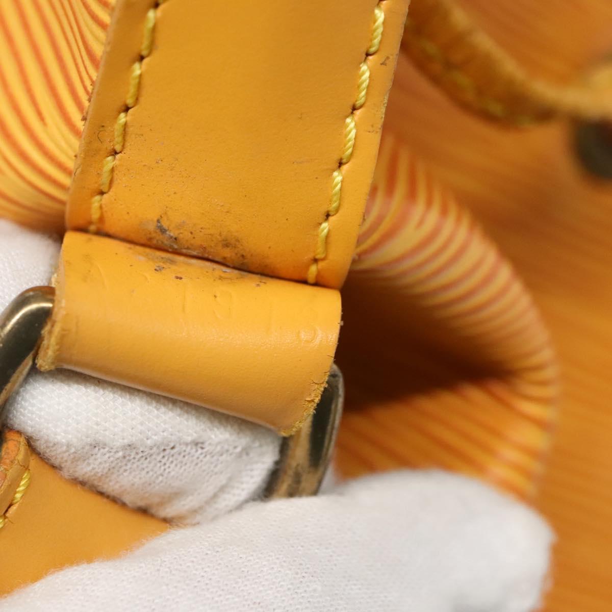 LOUIS VUITTON Epi Petit Noe Shoulder Bag Yellow M44109 LV Auth 135781