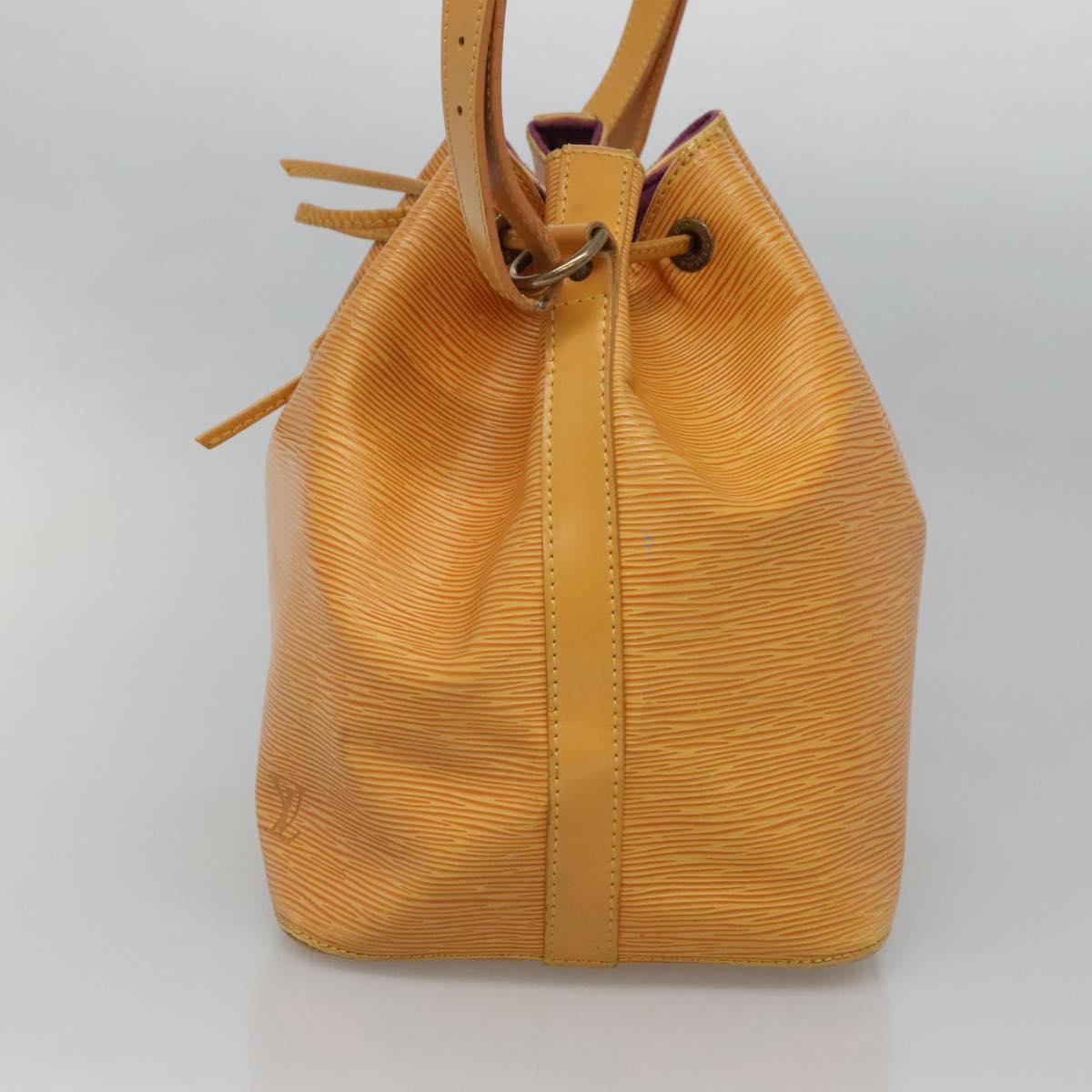 LOUIS VUITTON Epi Petit Noe Shoulder Bag Yellow M44109 LV Auth 135781