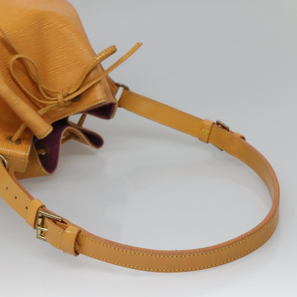 LOUIS VUITTON Epi Petit Noe Shoulder Bag Yellow M44109 LV Auth 135781