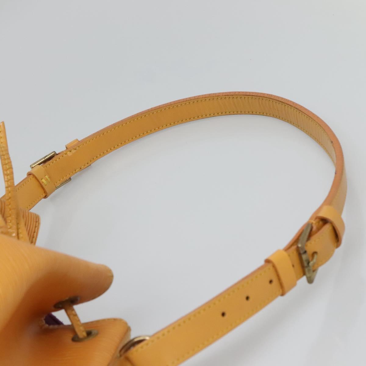 LOUIS VUITTON Epi Petit Noe Shoulder Bag Yellow M44109 LV Auth 135781