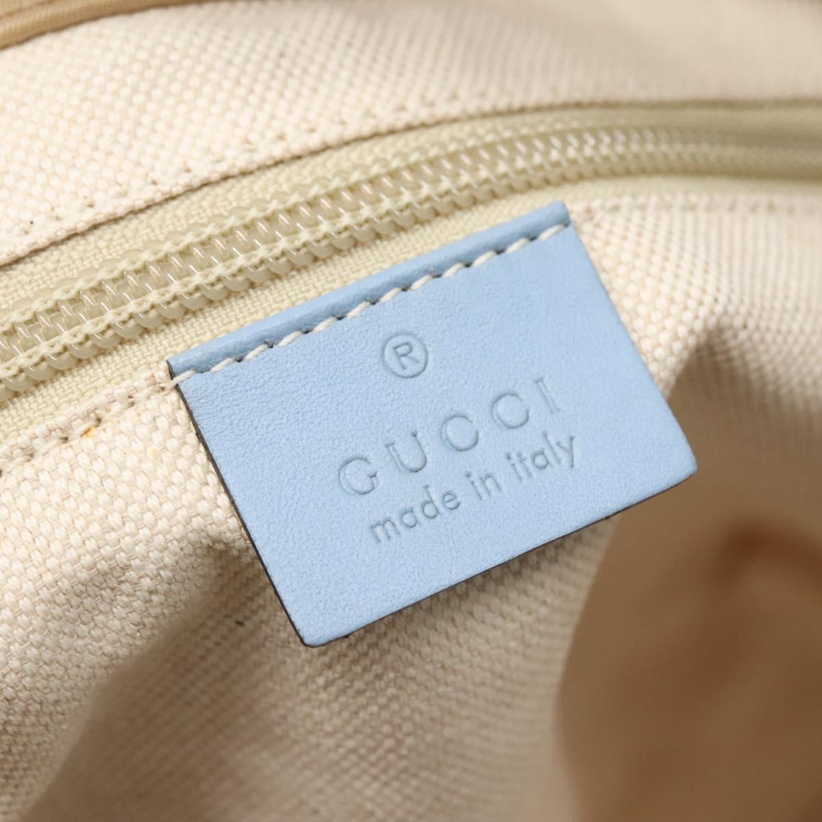 GUCCI GG Canvas Tote Bag Nylon Beige 282439 Auth 135786