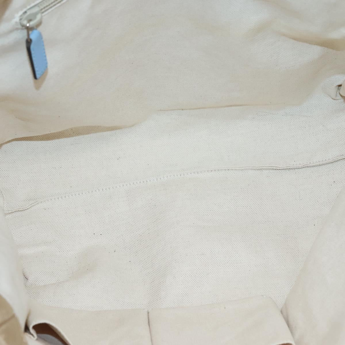 GUCCI GG Canvas Tote Bag Nylon Beige 282439 Auth 135786