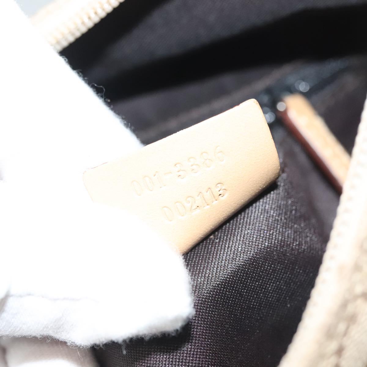 GUCCI GG Canvas Shoulder Bag Beige 001 3386 Auth 135789