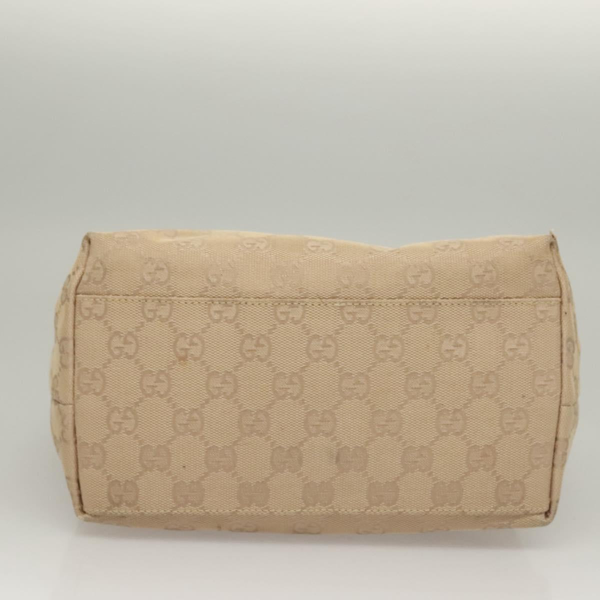 GUCCI GG Canvas Shoulder Bag Beige 001 3386 Auth 135789