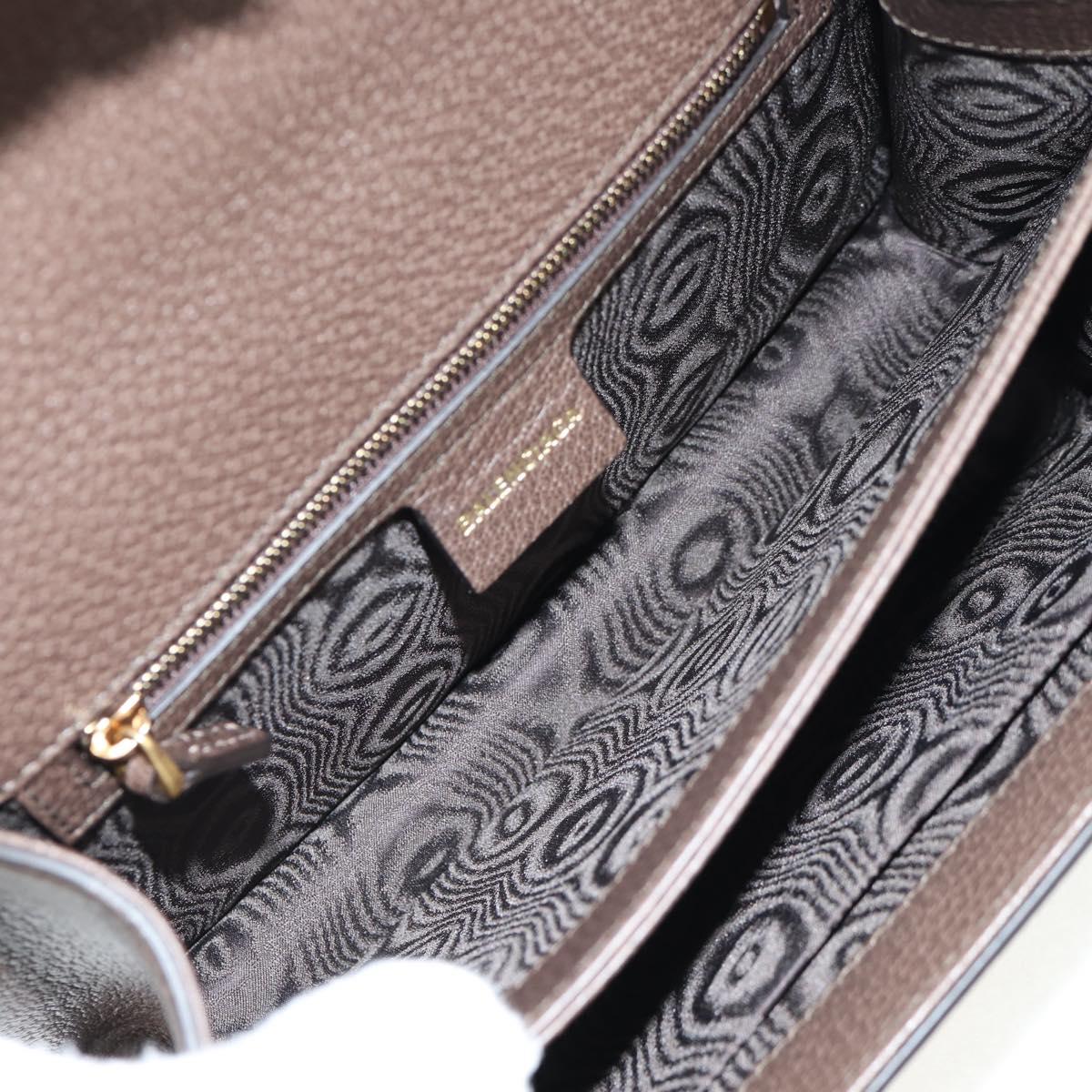 GUCCI Balenciaga Collaboration Web Sherry Line Bag PVC Beige 680119 Auth135820SM