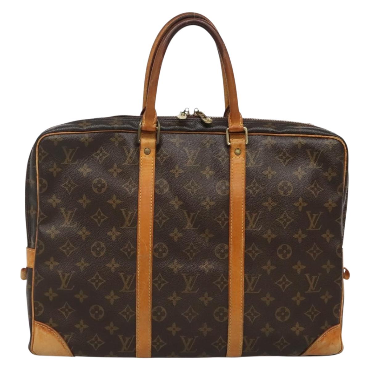 LOUIS VUITTON Monogram Porte Documents Voyage Business Bag M52005 LV Auth 135851