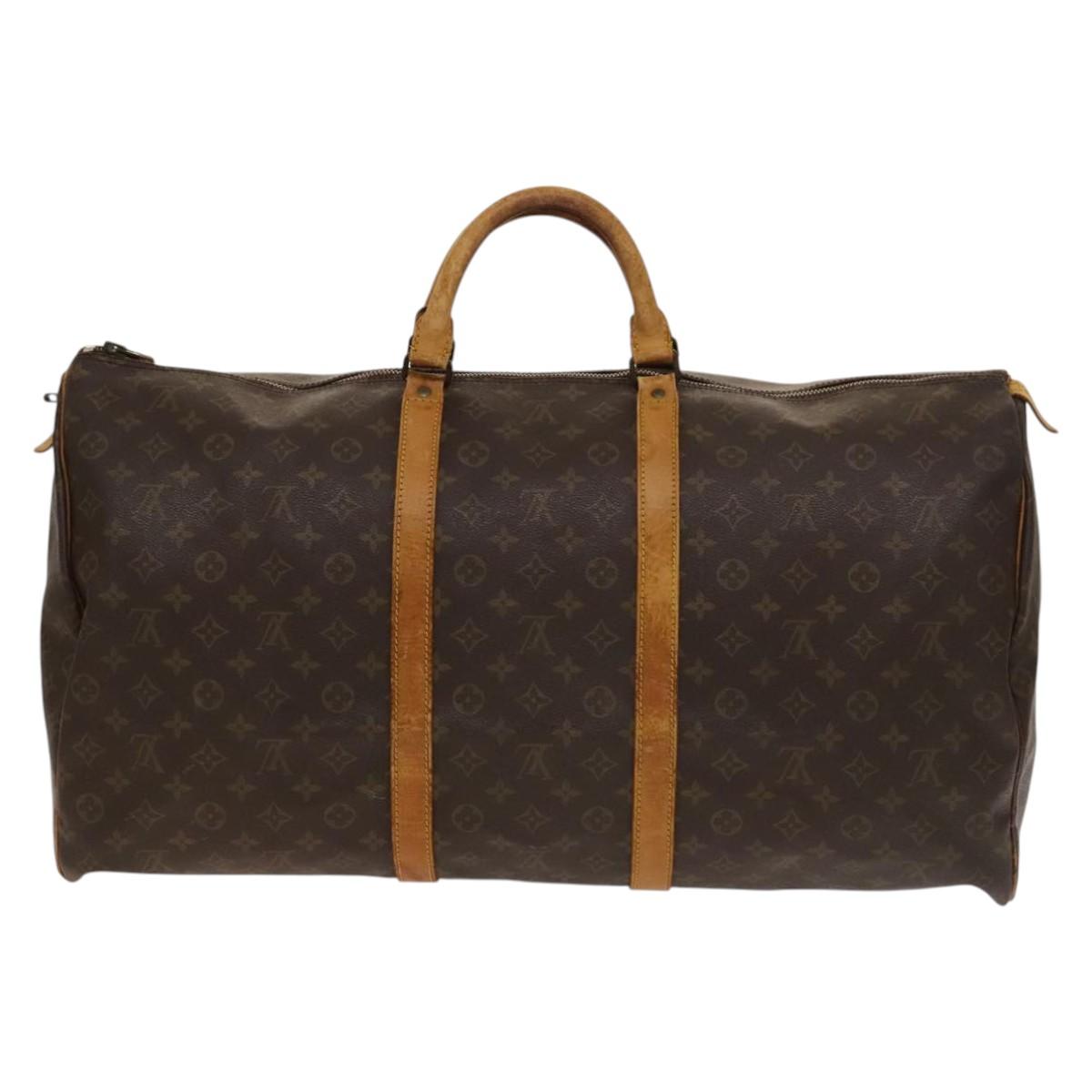 LOUIS VUITTON Monogram Keepall 60 Boston Bag Vintage M41422 LV Auth 135854