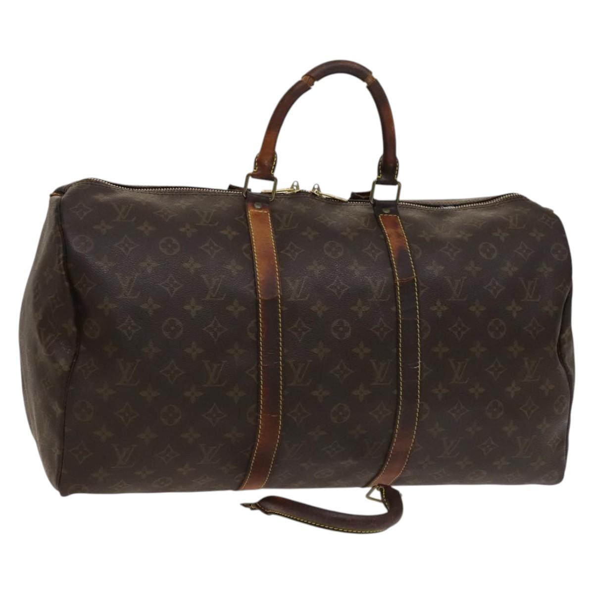 LOUIS VUITTON Monogram Keepall 50 Boston Bag M41426 LV Auth 135857