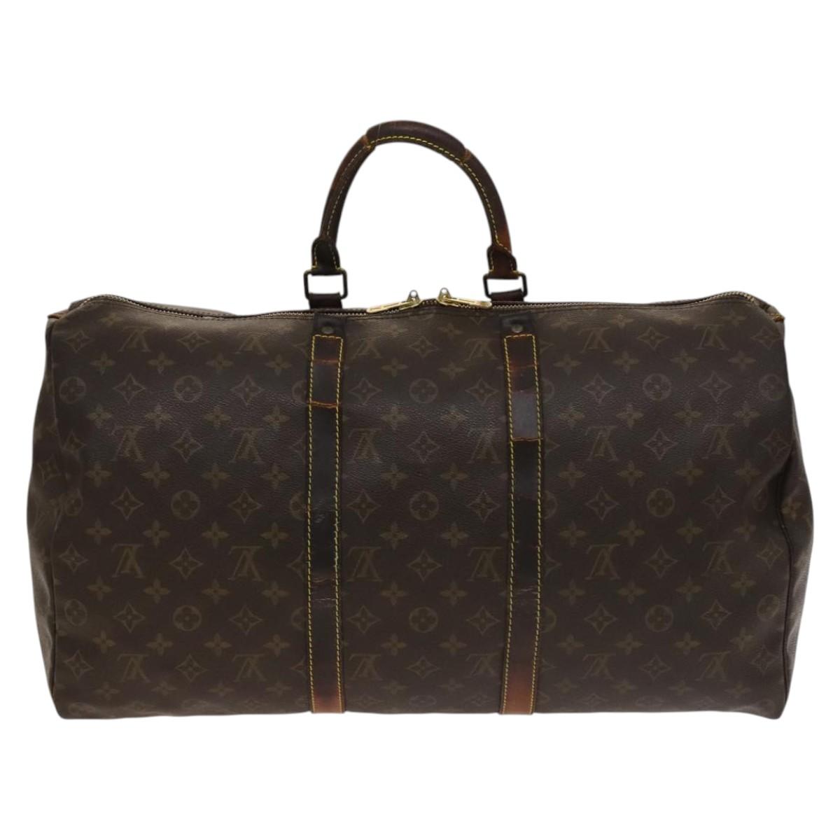 LOUIS VUITTON Monogram Keepall 50 Boston Bag M41426 LV Auth 135857
