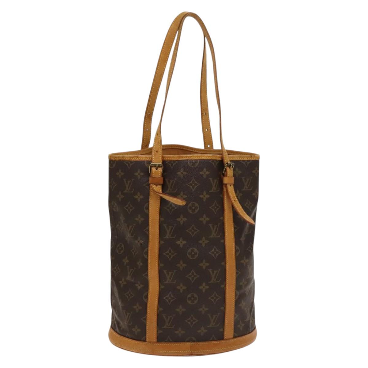 LOUIS VUITTON Monogram Bucket GM Shoulder Bag M42236 LV Auth 135863
