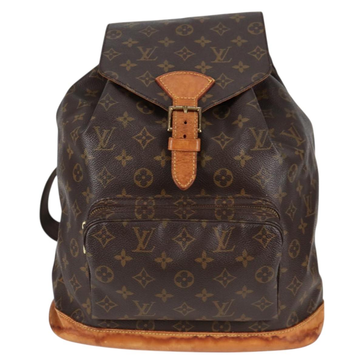 LOUIS VUITTON Monogram Montsouris GM Backpack M51135 LV Auth 135864