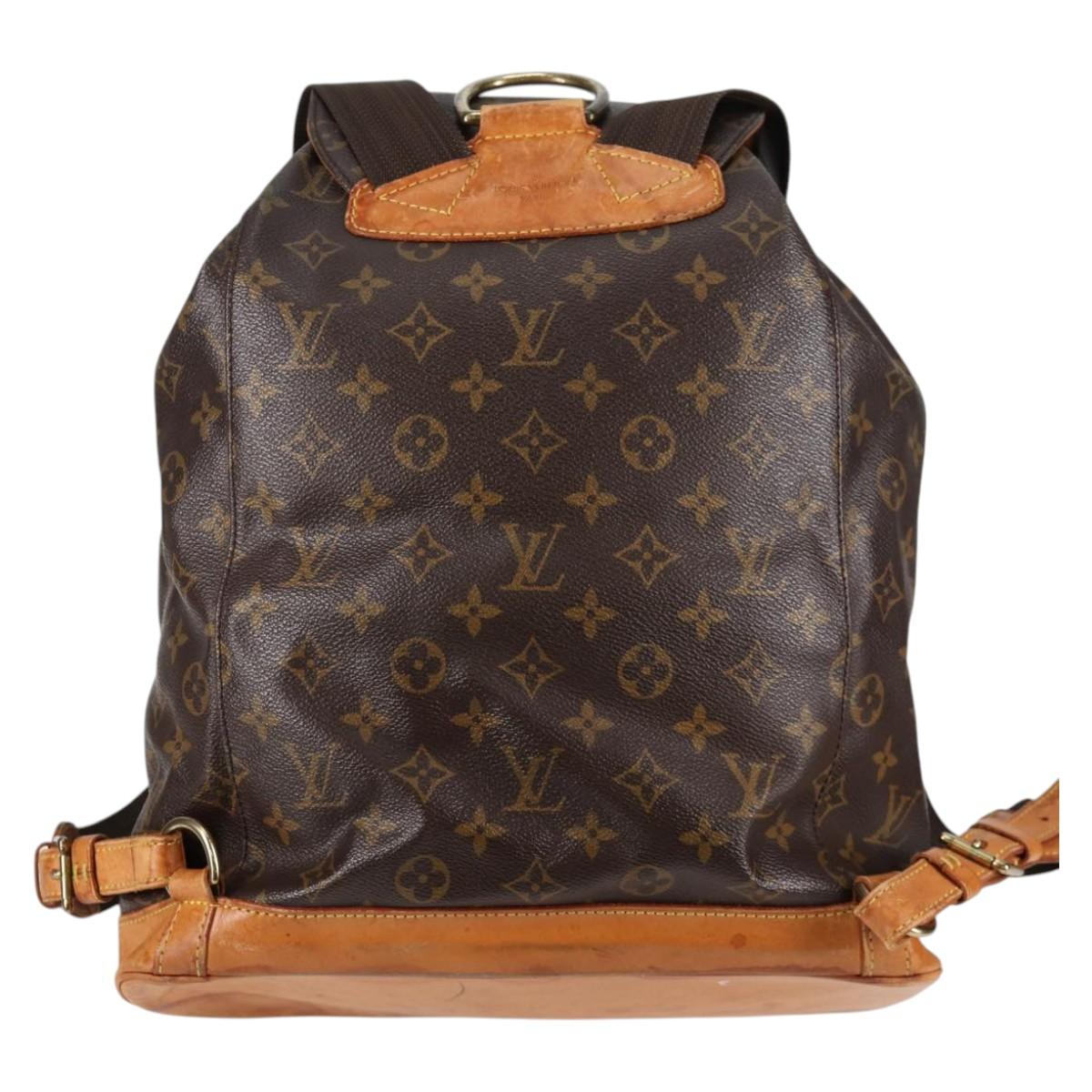 LOUIS VUITTON Monogram Montsouris GM Backpack M51135 LV Auth 135864