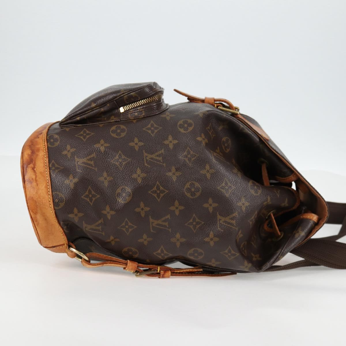 LOUIS VUITTON Monogram Montsouris GM Backpack M51135 LV Auth 135864