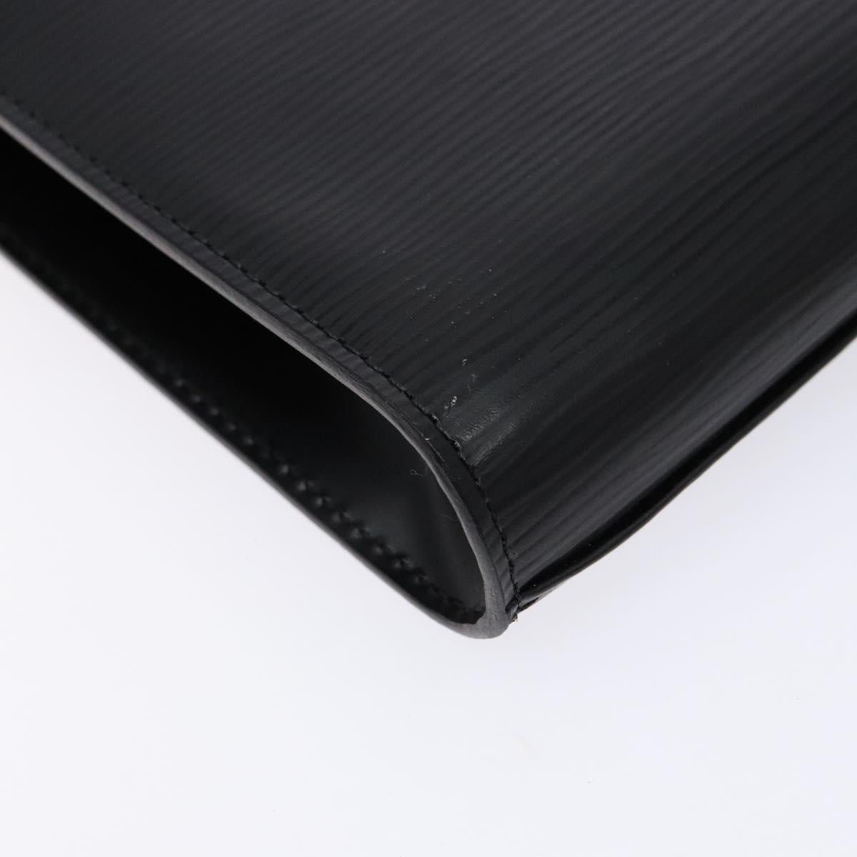 LOUIS VUITTON Epi Art Deco Clutch Bag Black M52632 LV Auth 135872