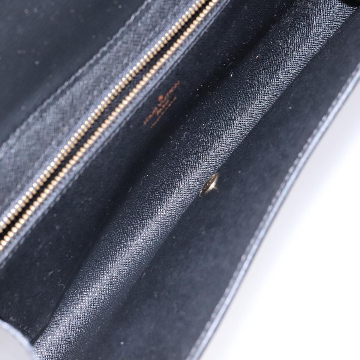 LOUIS VUITTON Epi Art Deco Clutch Bag Black M52632 LV Auth 135872