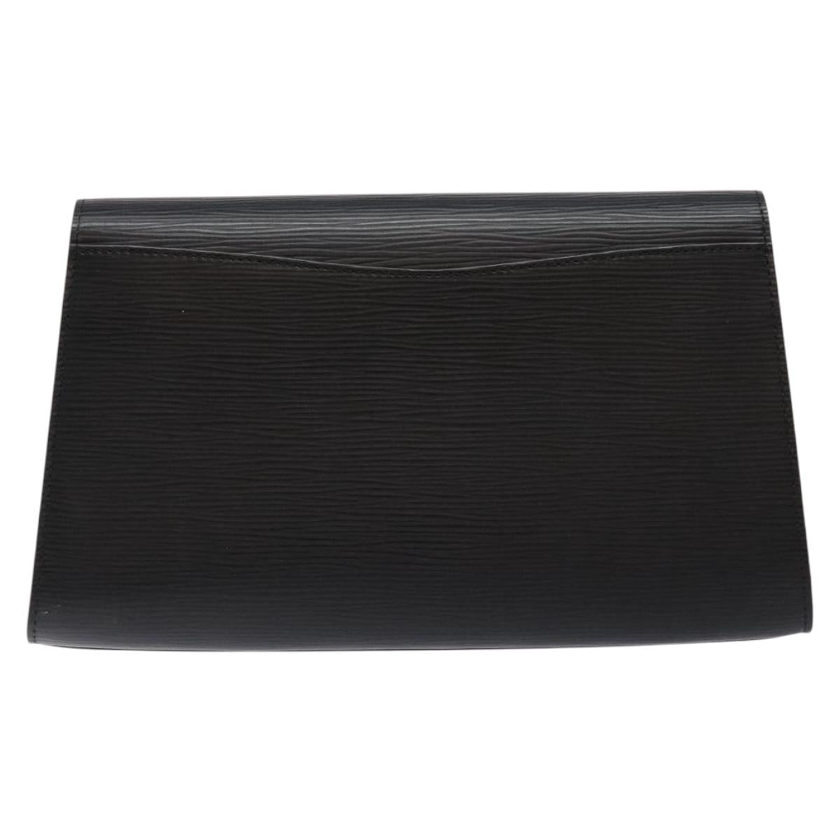 LOUIS VUITTON Epi Art Deco Clutch Bag Black M52632 LV Auth 135872