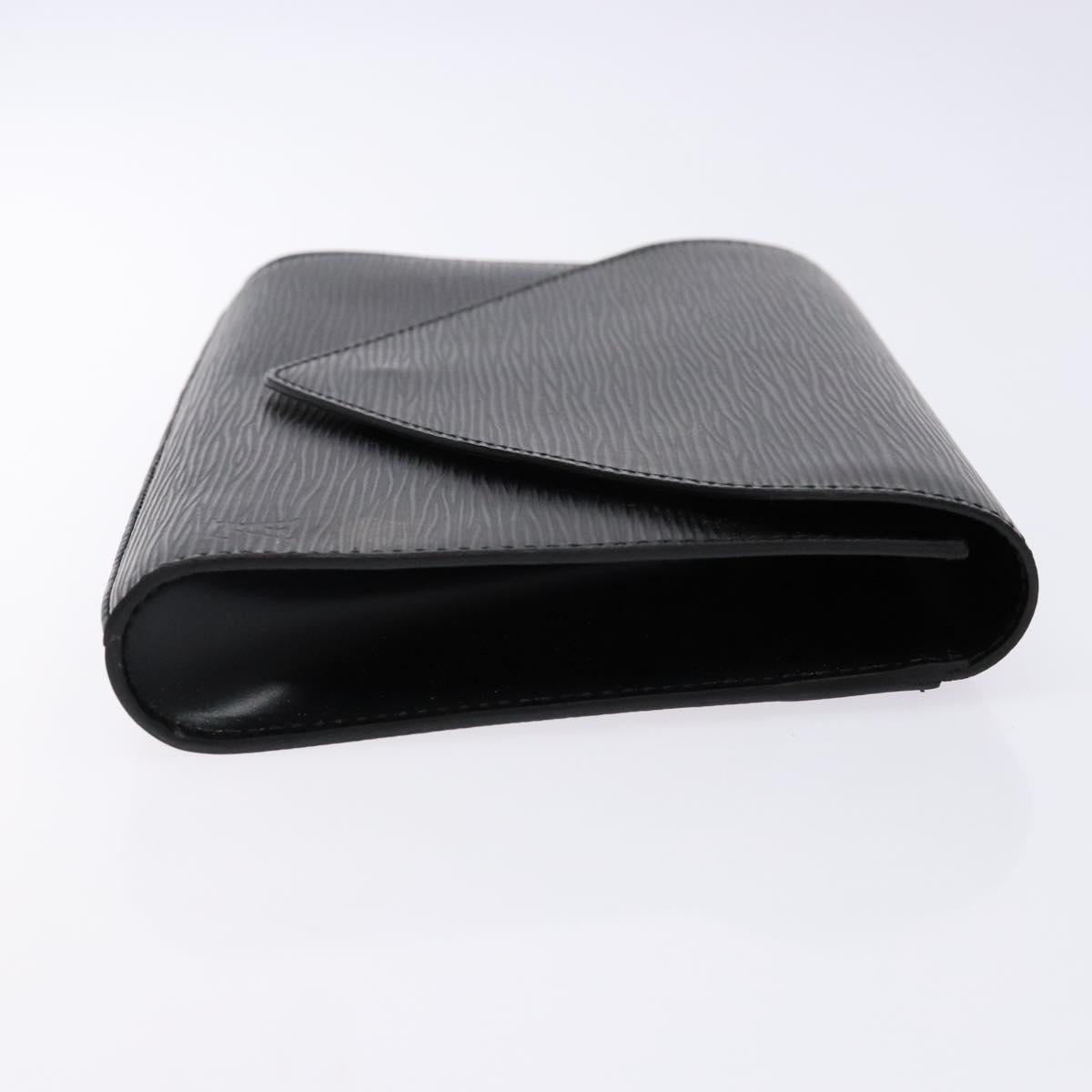 LOUIS VUITTON Epi Art Deco Clutch Bag Black M52632 LV Auth 135872