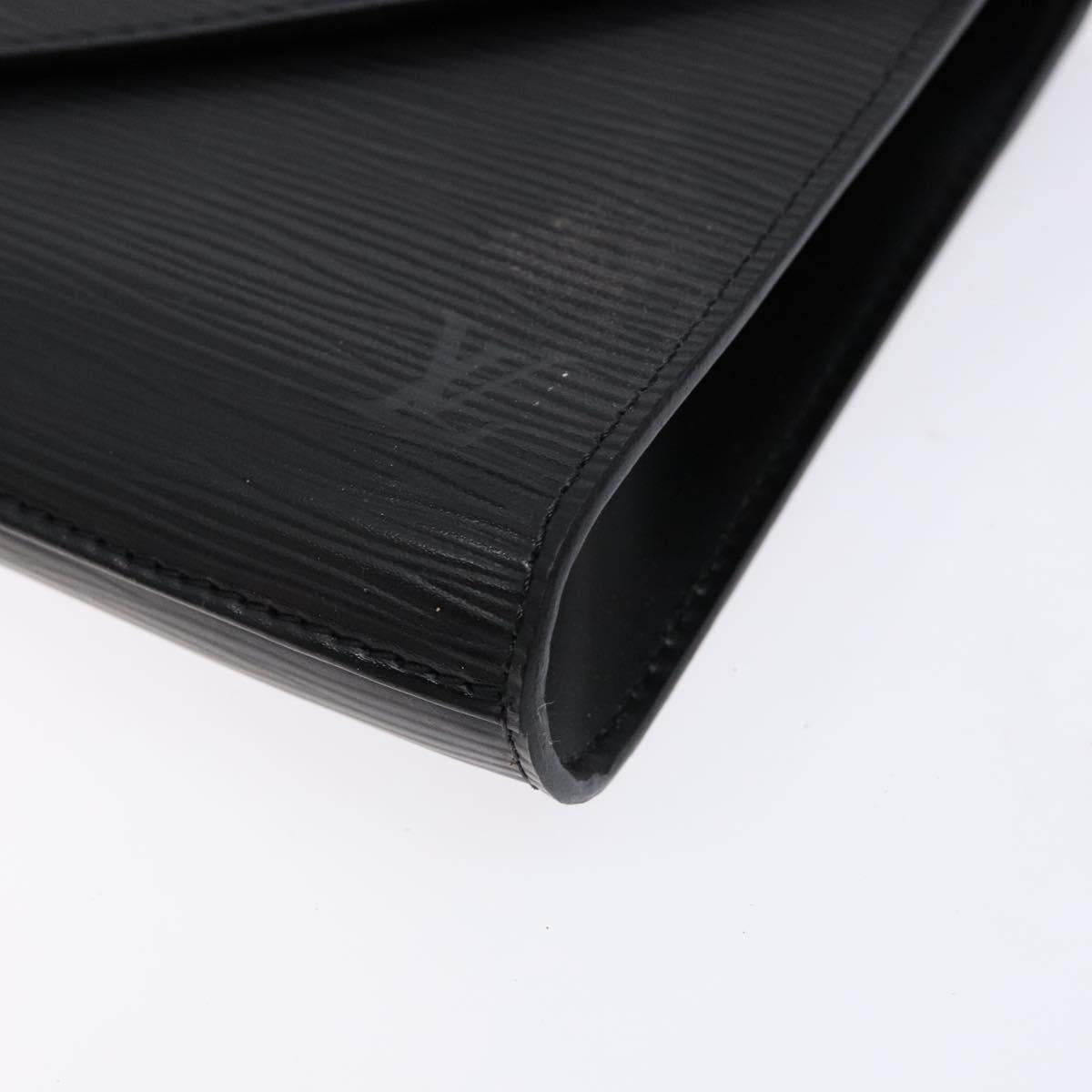 LOUIS VUITTON Epi Art Deco Clutch Bag Black M52632 LV Auth 135872