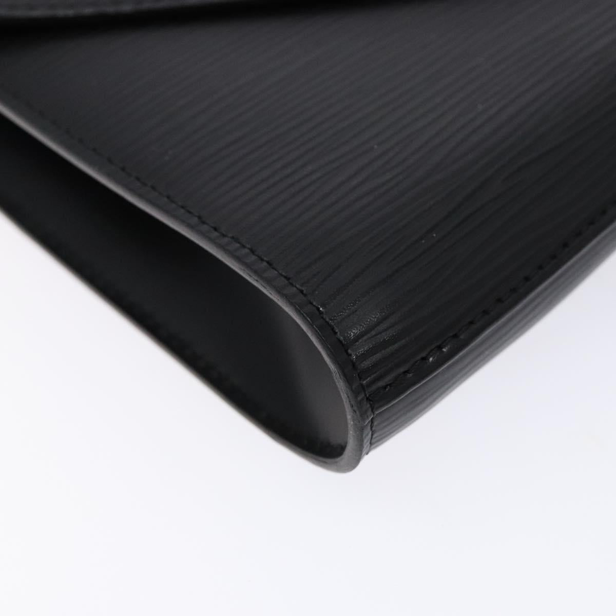 LOUIS VUITTON Epi Art Deco Clutch Bag Black M52632 LV Auth 135872