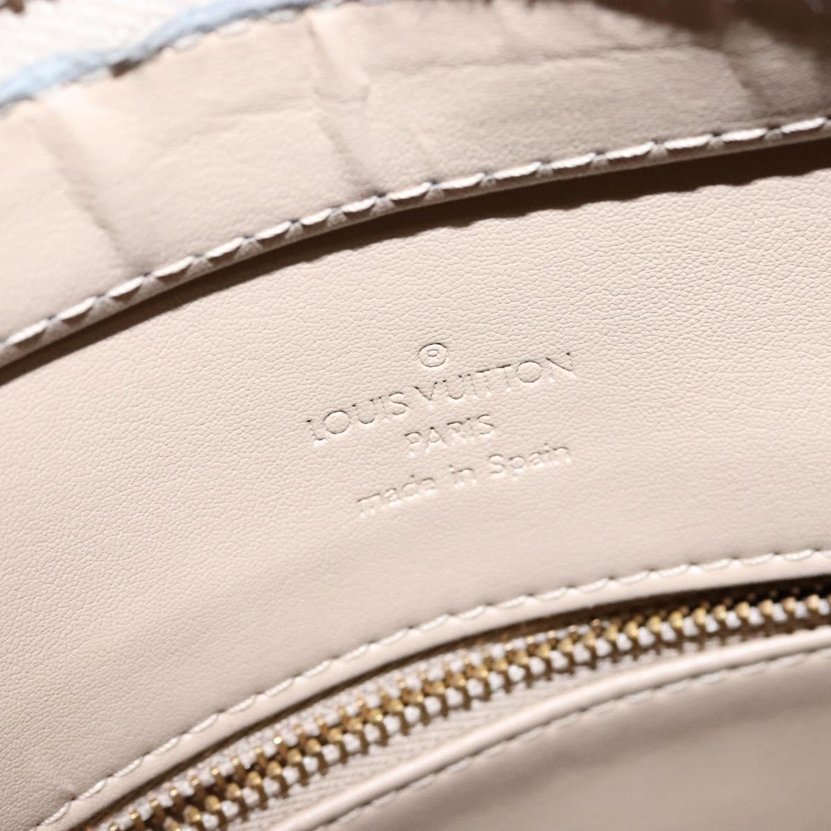 LOUIS VUITTON Monogram Vernis Houston Hand Bag Beige M91004 LV Auth 135882