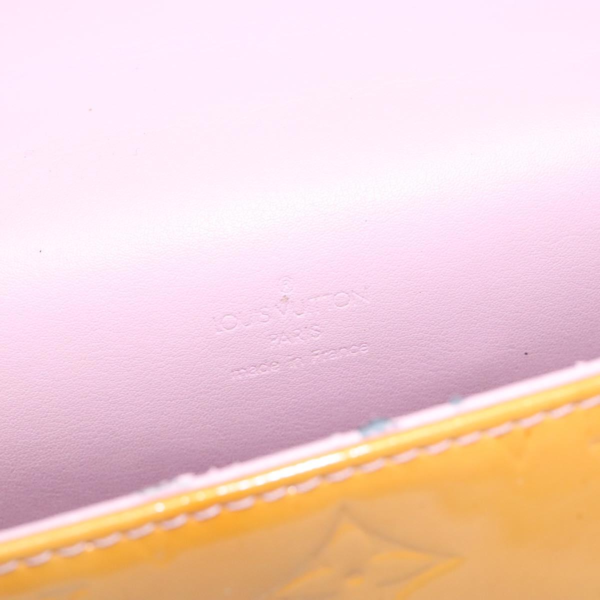 LOUIS VUITTON Vernis Spring Street Hand Bag Marshmallow Pink M91033 Auth 135887